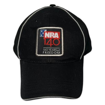Hit Wear NRA 140 Years of Freedom Hat Mens OSFA Black Excellent