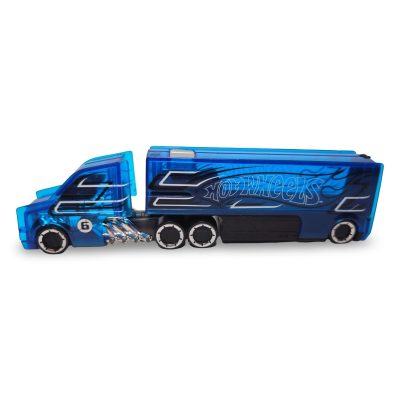 Hot Wheels Aero Blast Super Rig Semi Truck Kids Blue Excellent