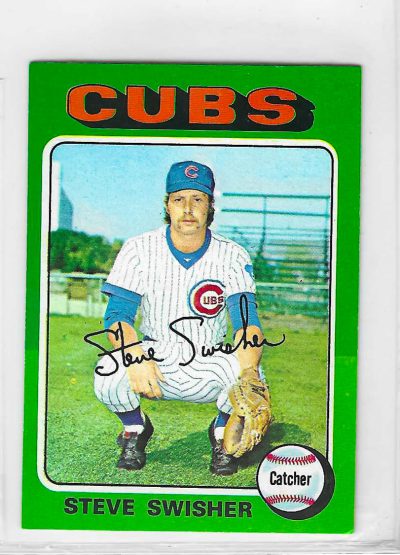 1975 Topps Mini Baseball Steve Swisher #63 Chicago Cubs Raw Card