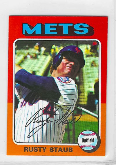1975 Topps Mini Baseball Rusty Staub #90 New York Mets