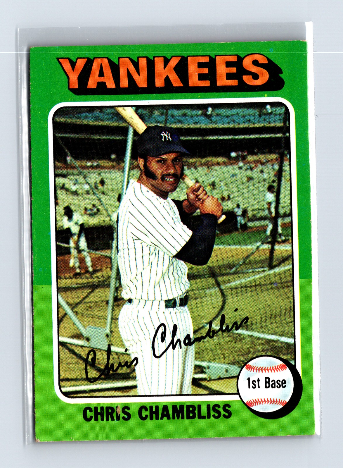 1975 Topps Baseball #585 Chris Chambliss New York Yankees