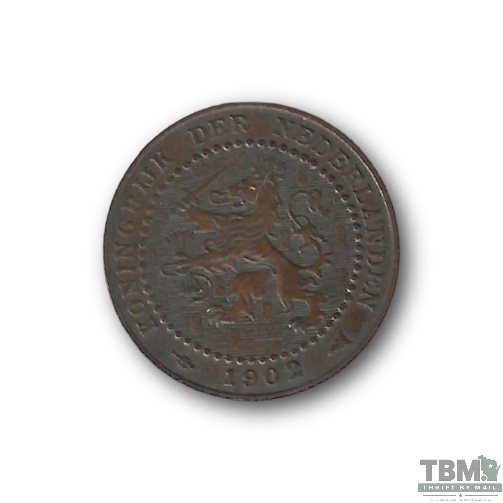 1902 German East Africa 1 Cent Bronze Coin