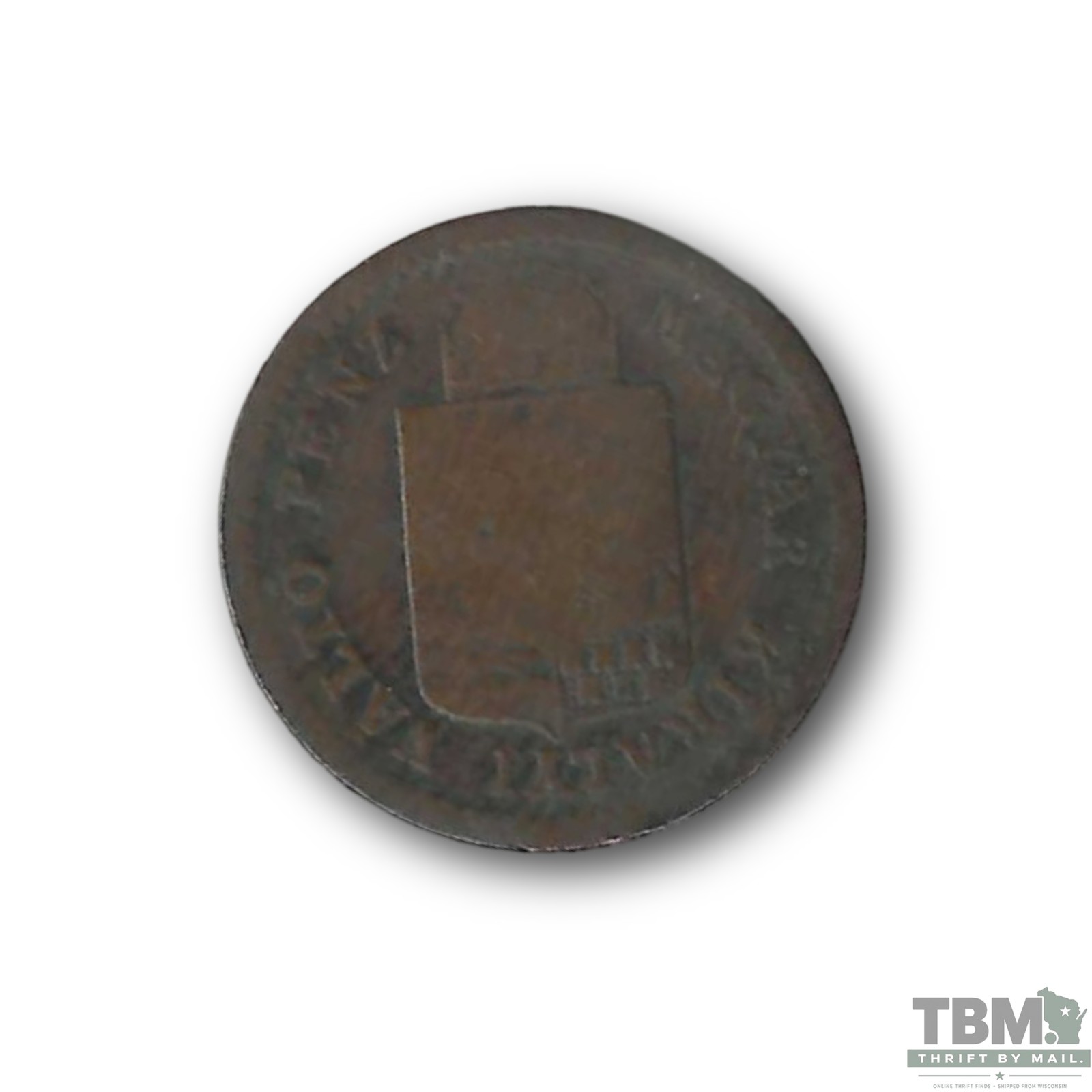 1885 Hungary 1 Krajczar Copper Coin Very Good
