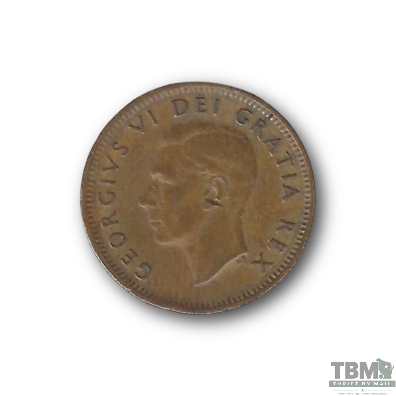 1950 Canada King George VI 1 Cent Bronze Circulated Very Fine