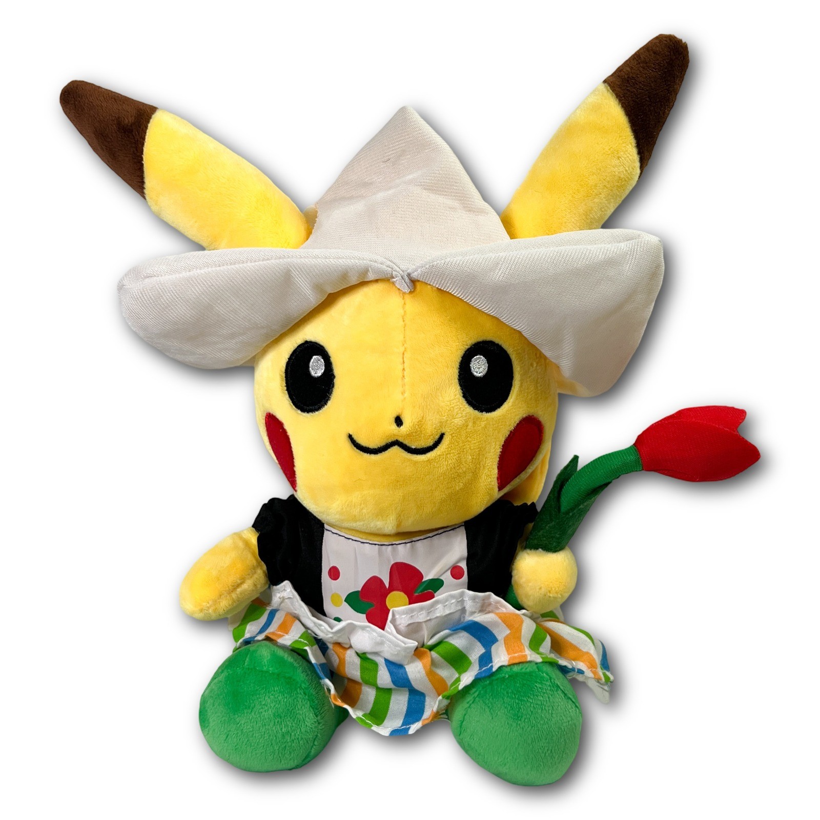 Pokemon Center Pikachu Dutch Netherlands Tulip Plush Toy Yellow