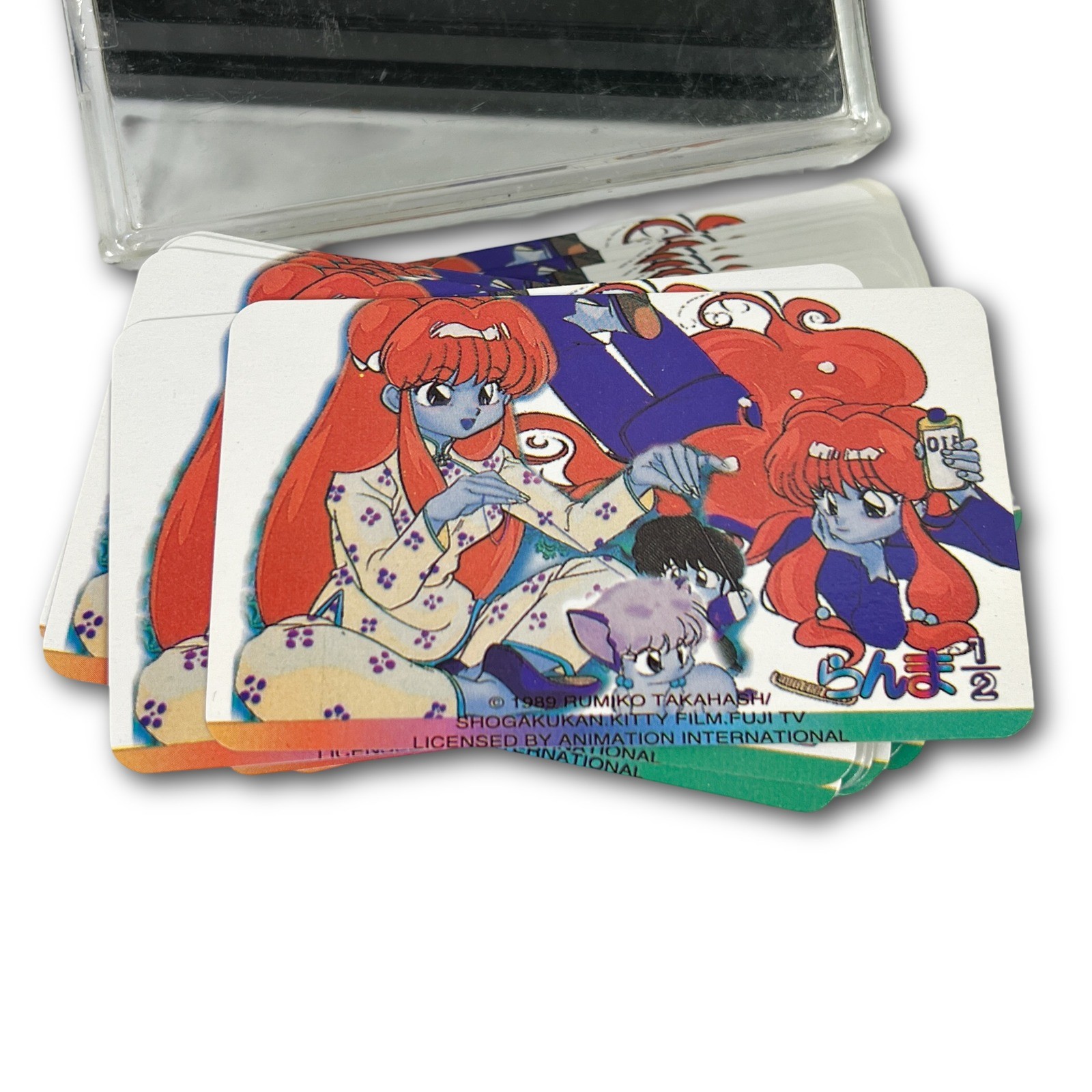 Ranma 1/2 Vintage 1989 Playing Card Deck with Plastic Case