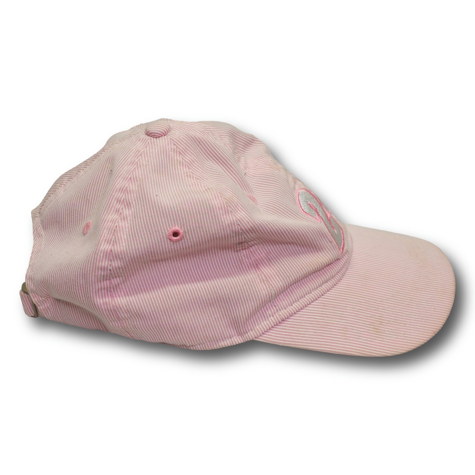Vintage Chase Authentics Jeff Gordon #24 Pink Seersucker Strapback Cap OSFA - Image 6