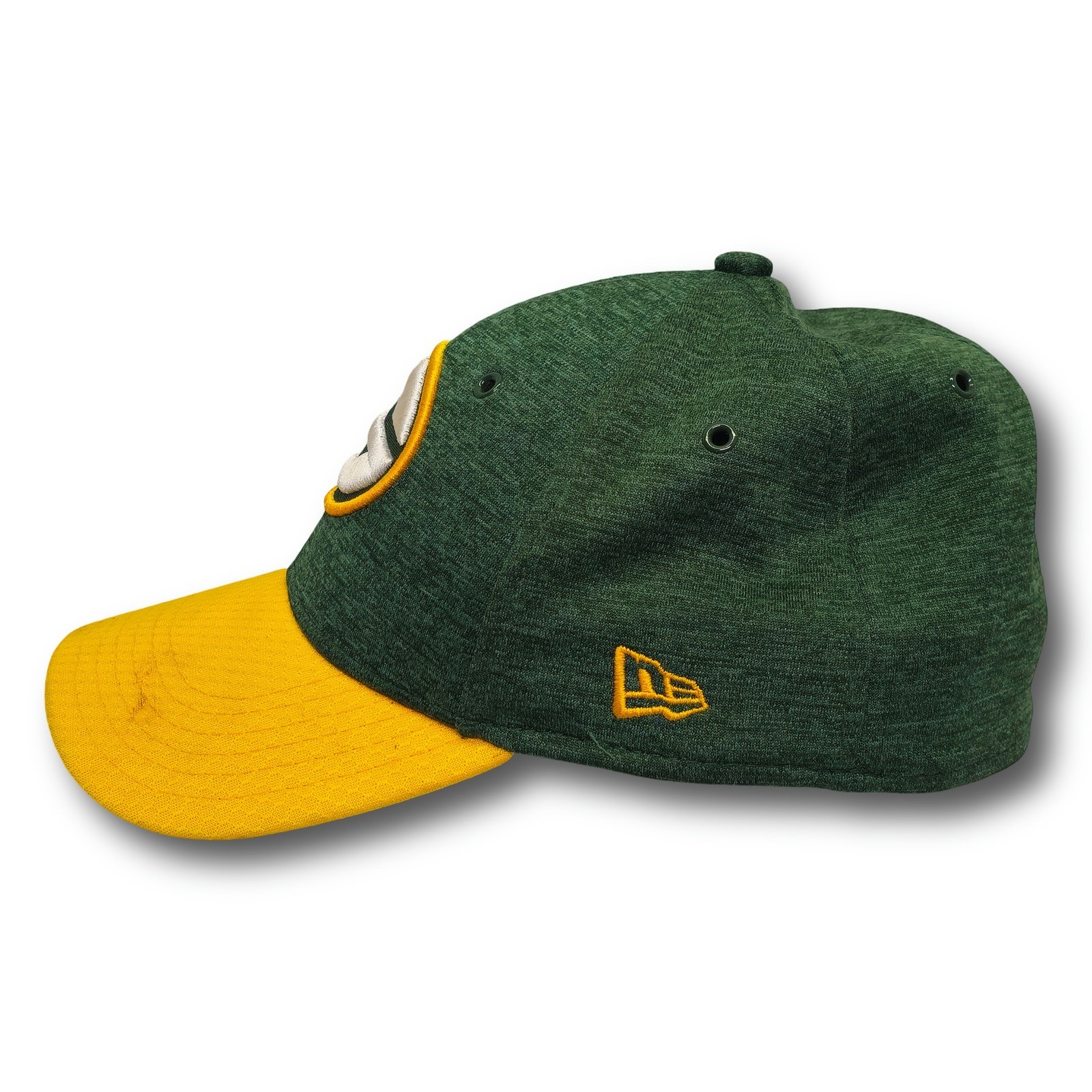 New Era Green Bay Packers 39THIRTY Youth Stretch Fit Hat Green Yellow NFL - Image 3