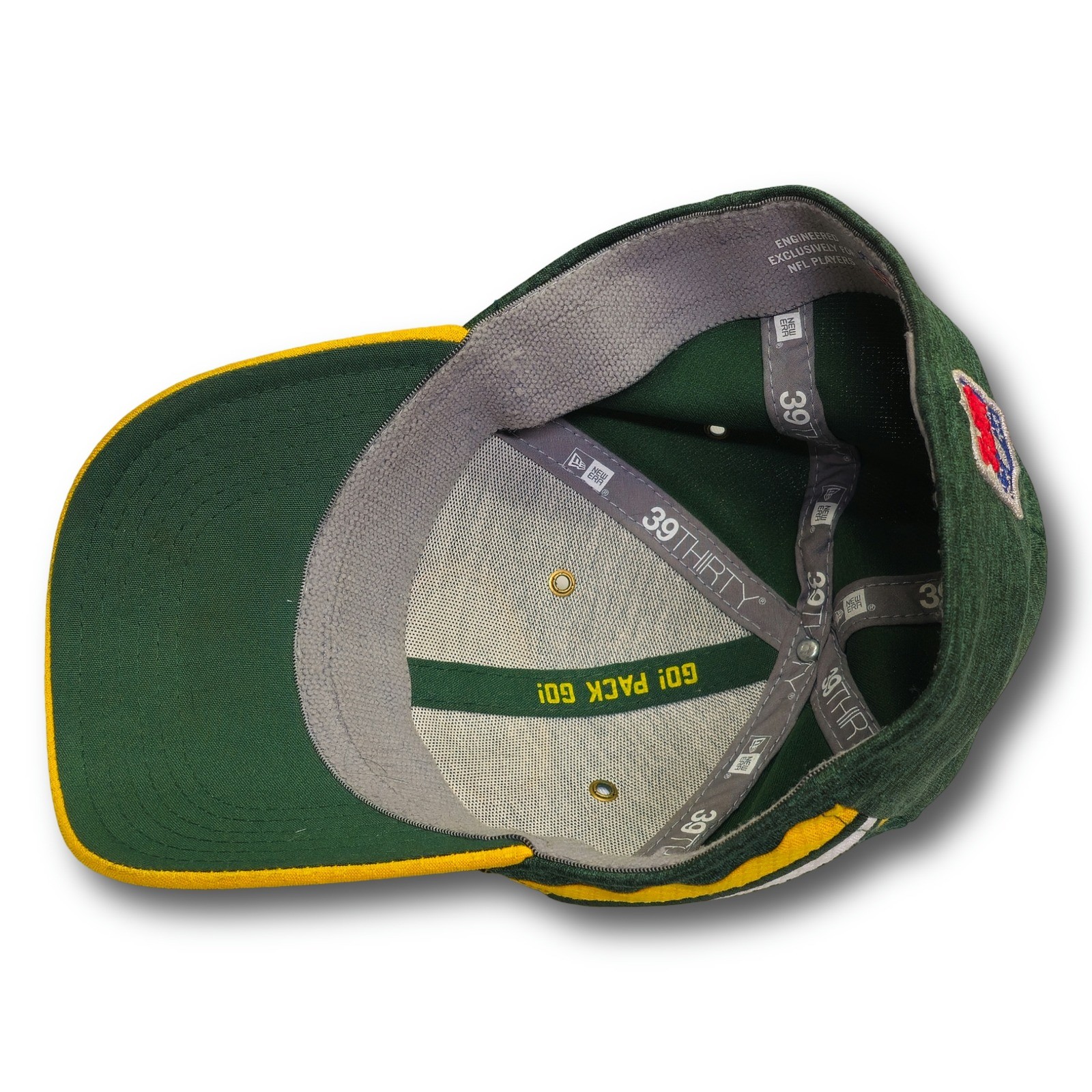 New Era Green Bay Packers 39THIRTY Youth Stretch Fit Hat Green Yellow NFL - Image 8