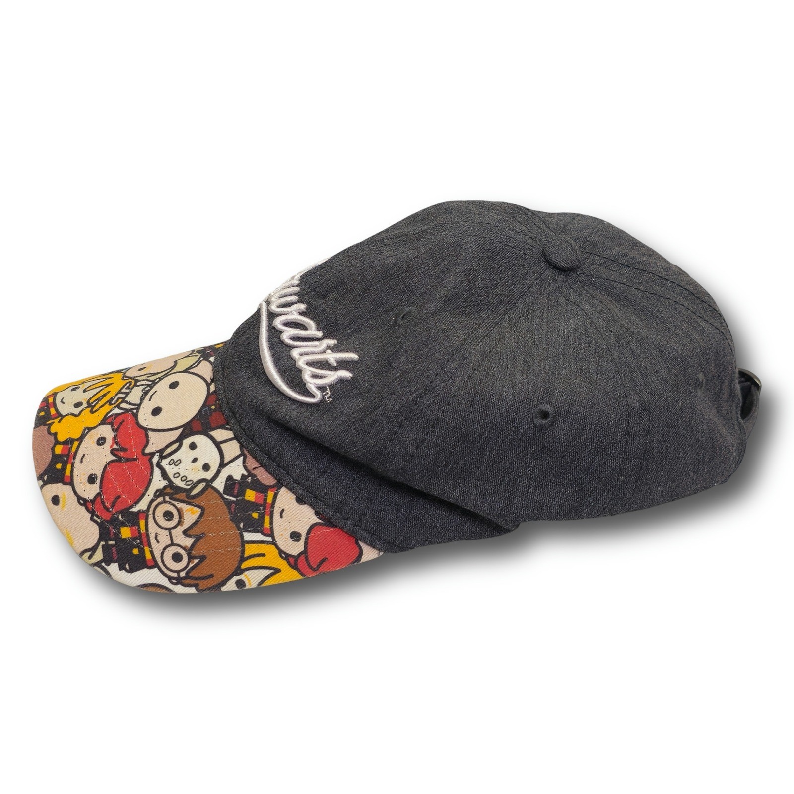 Harry Potter Hogwarts Chibi Character Brim Strapback Dad Hat OSFM - Image 2