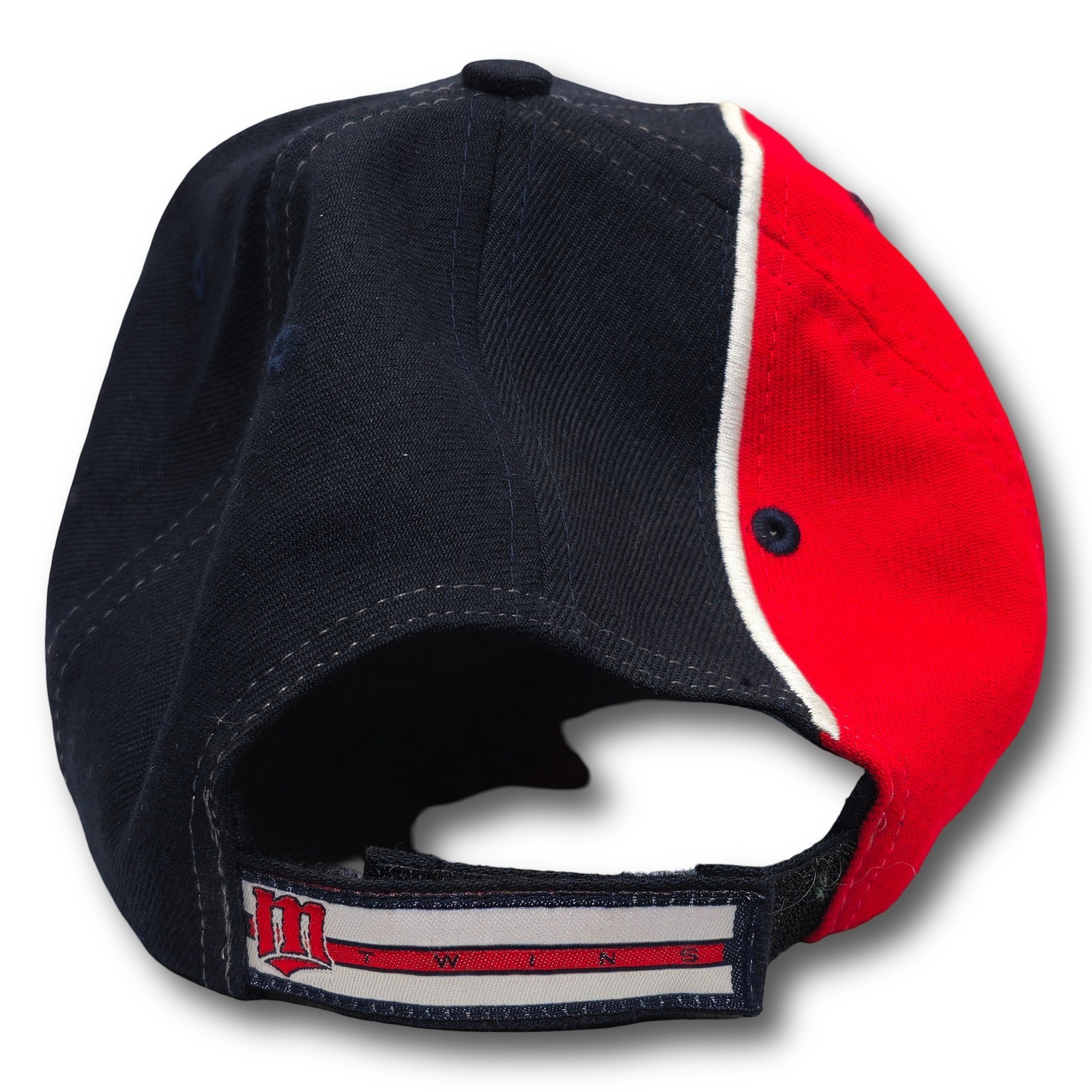 Vintage Twins Enterprise Minnesota Twins MLB Navy Red Structured Baseball Cap OSFA - Image 4