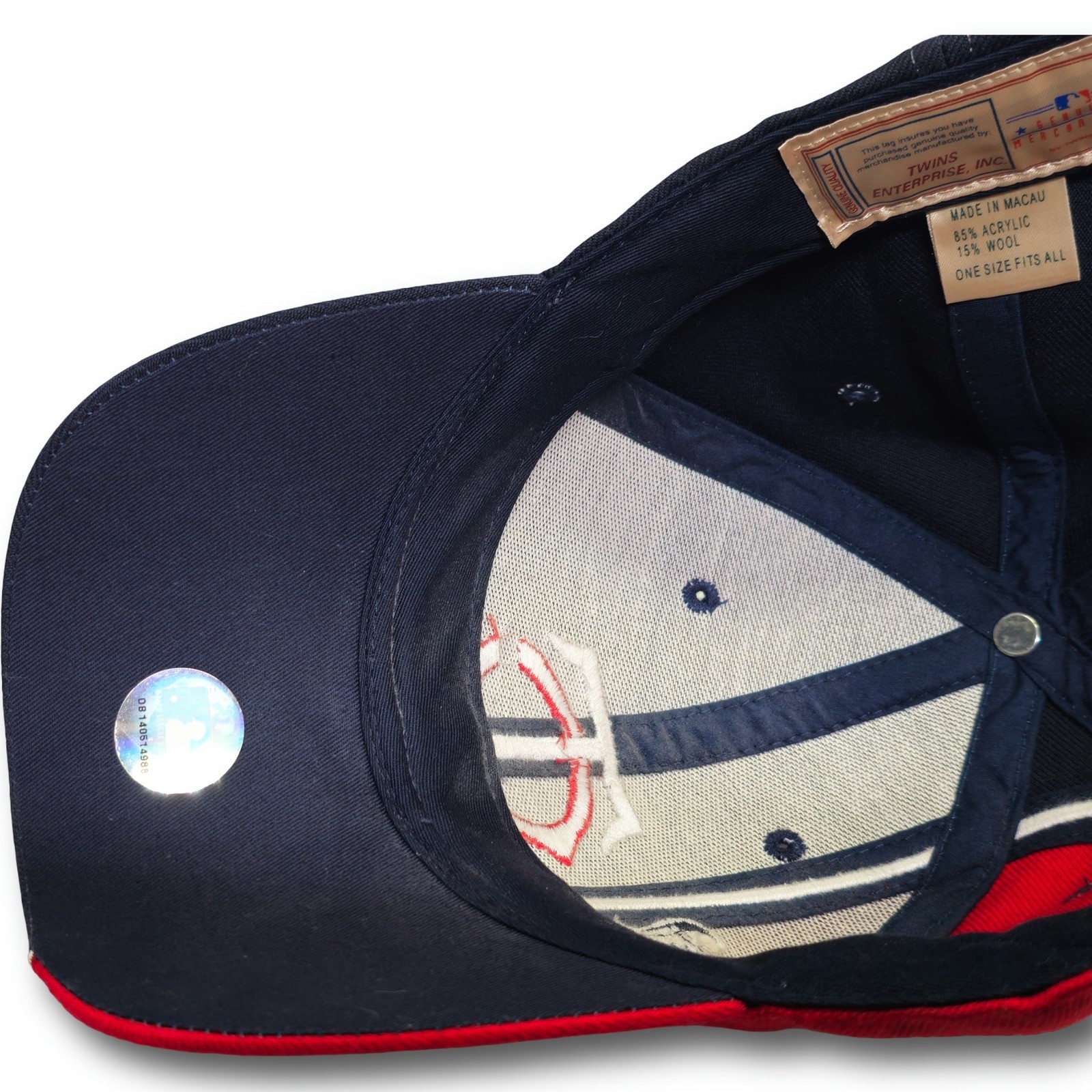 Vintage Twins Enterprise Minnesota Twins MLB Navy Red Structured Baseball Cap OSFA - Image 7