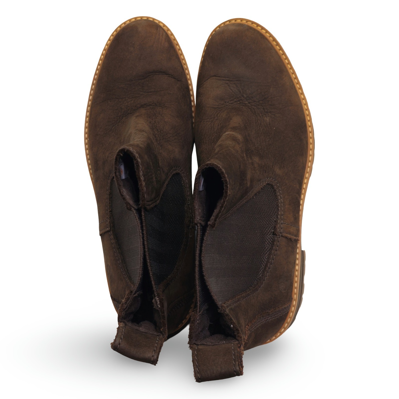 Timberland Women's Courmayeur Valley Chelsea Boots Brown Leather Size 9.5 - Image 4