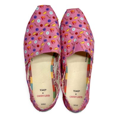 TOMS x Candy Land Alpargata Women's 9.5 Pink Slip-On Flats