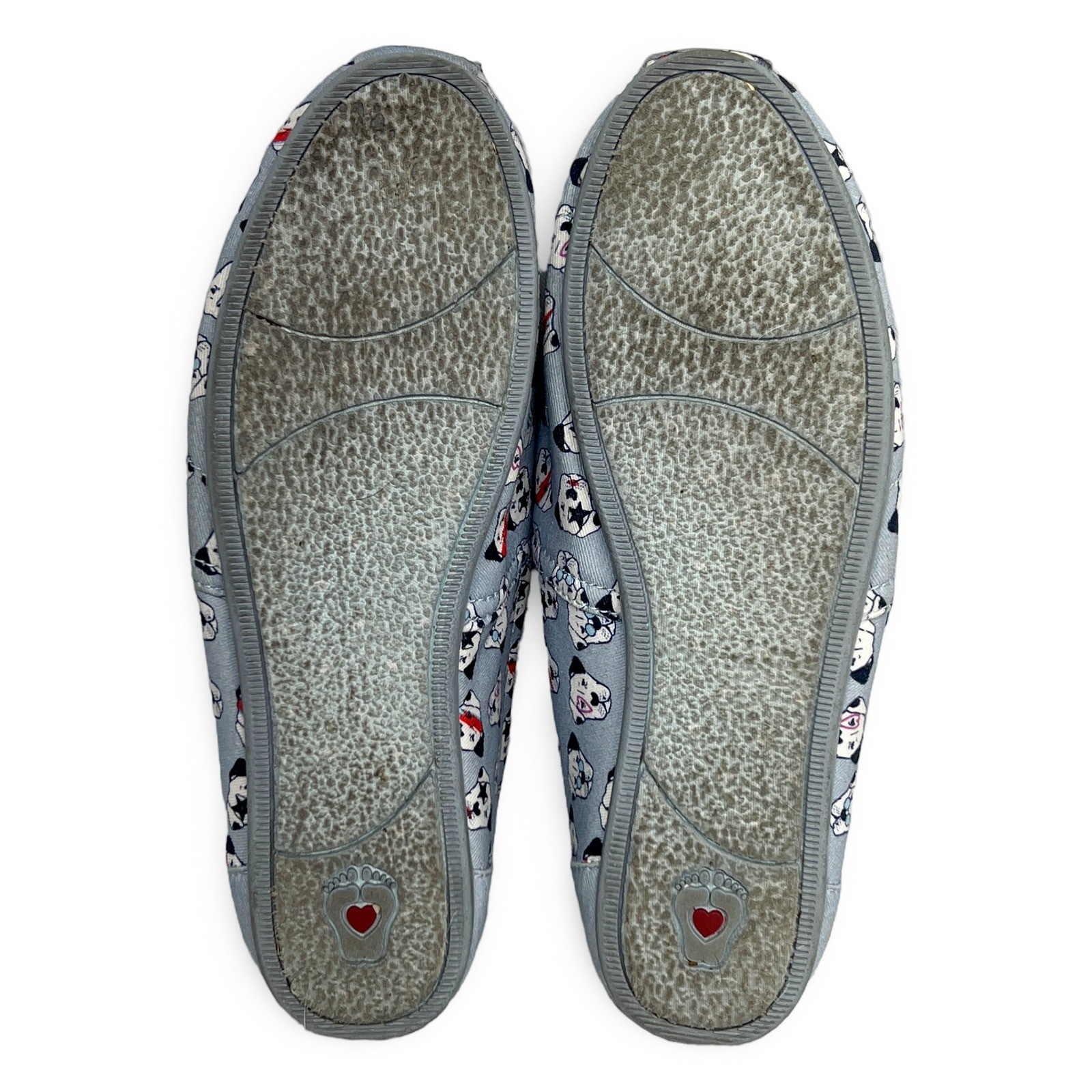Skechers BOBS Plush Rocker Dog Print Slip-On Flats Women's 9.5 Blue - Image 7