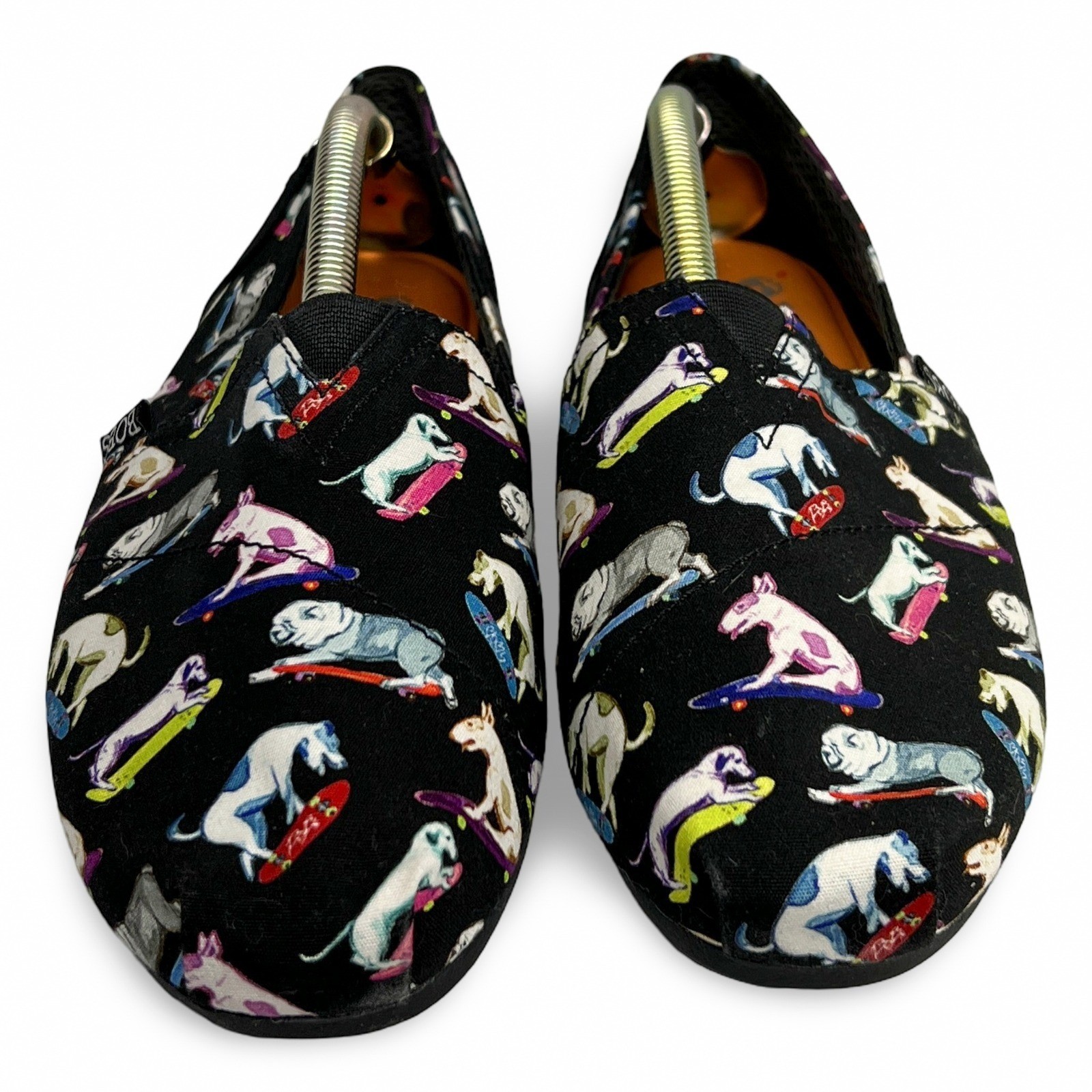 BOBS from Skechers Plush Peace and Love Skateboard Dogs Flats Women's 9.5 Black Multi - Image 2