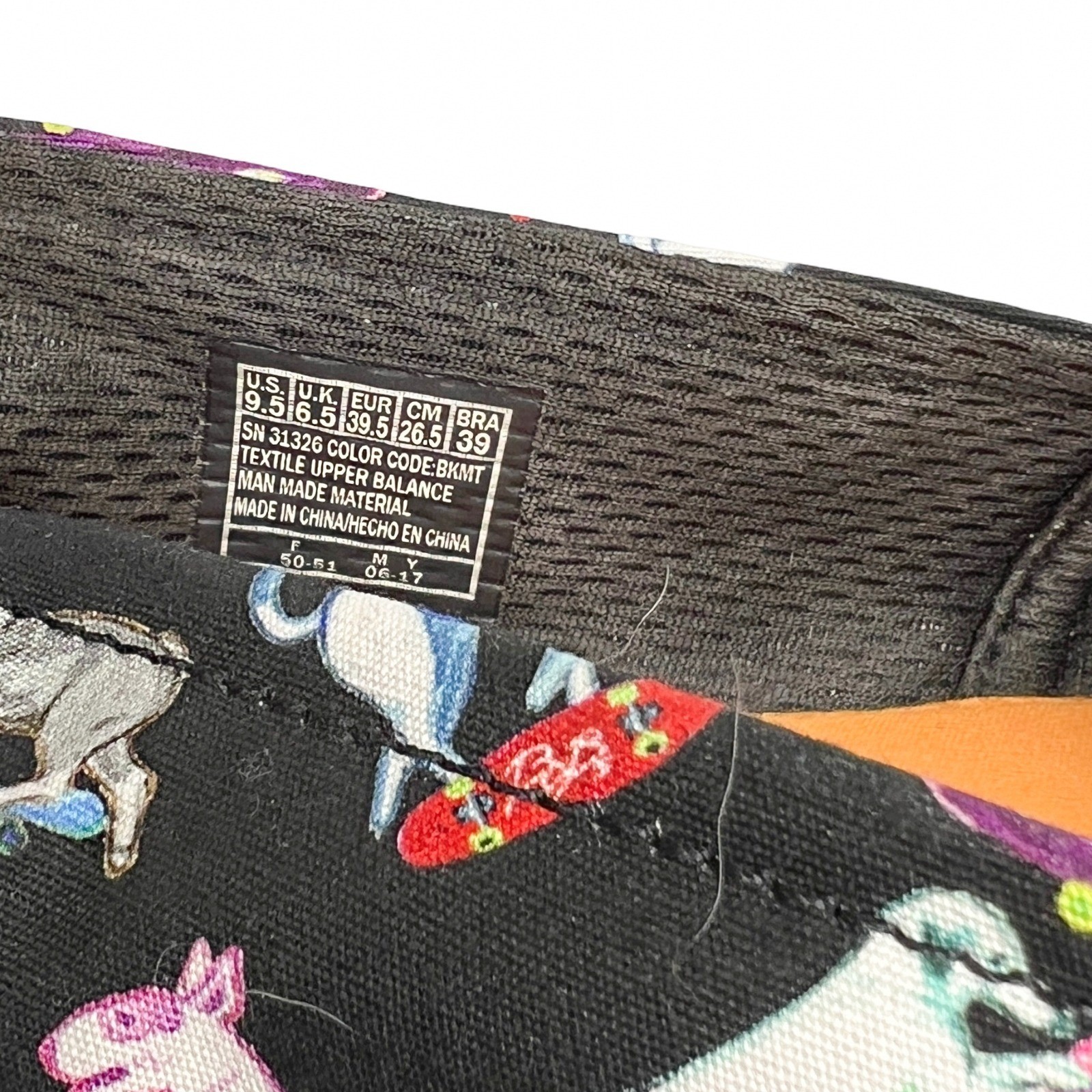 BOBS from Skechers Plush Peace and Love Skateboard Dogs Flats Women's 9.5 Black Multi - Image 6