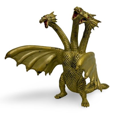 Trendmasters King Ghidorah 1994 Gold Action Figure 4.5 in
