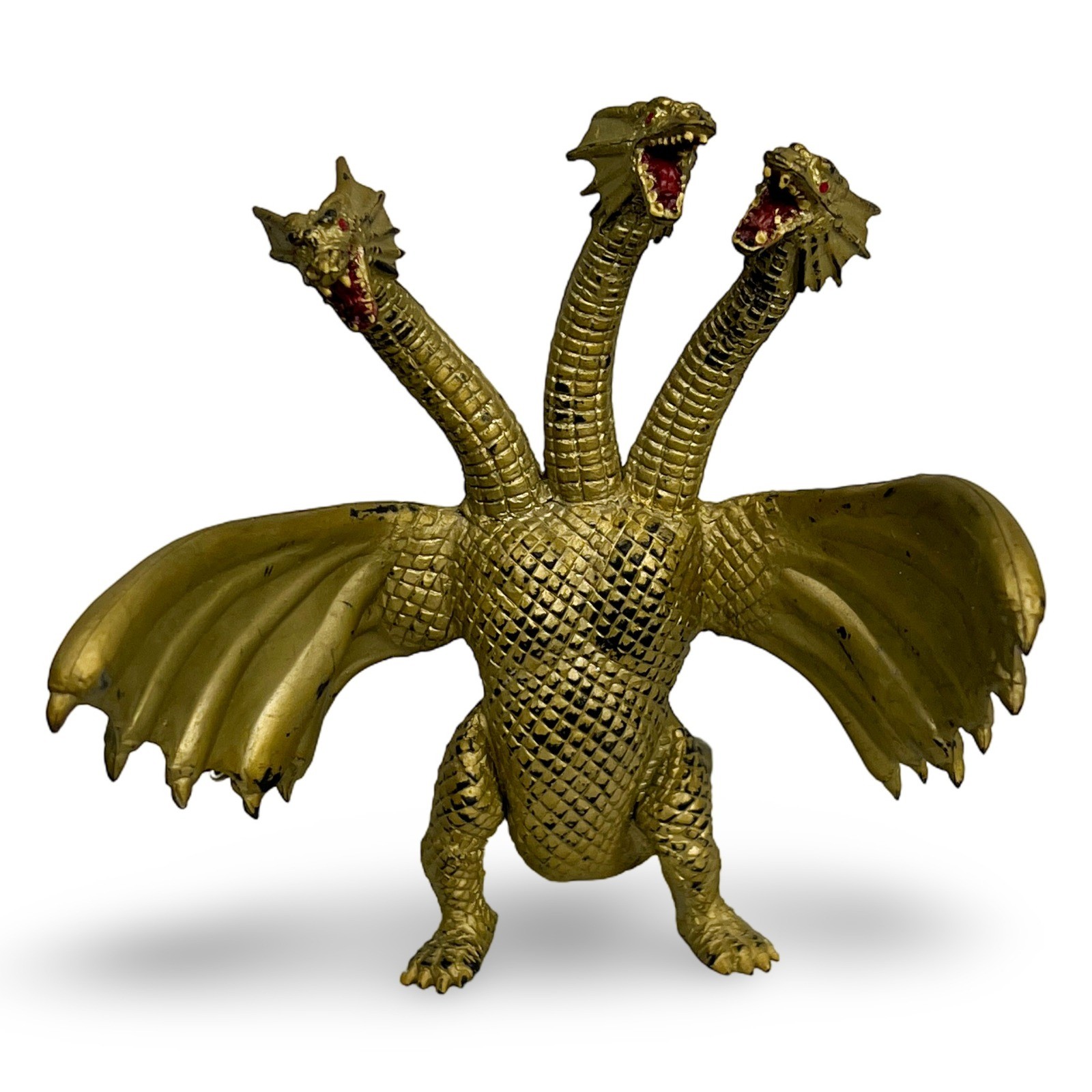 Trendmasters King Ghidorah 1994 Gold Action Figure 4.5 in - Image 2