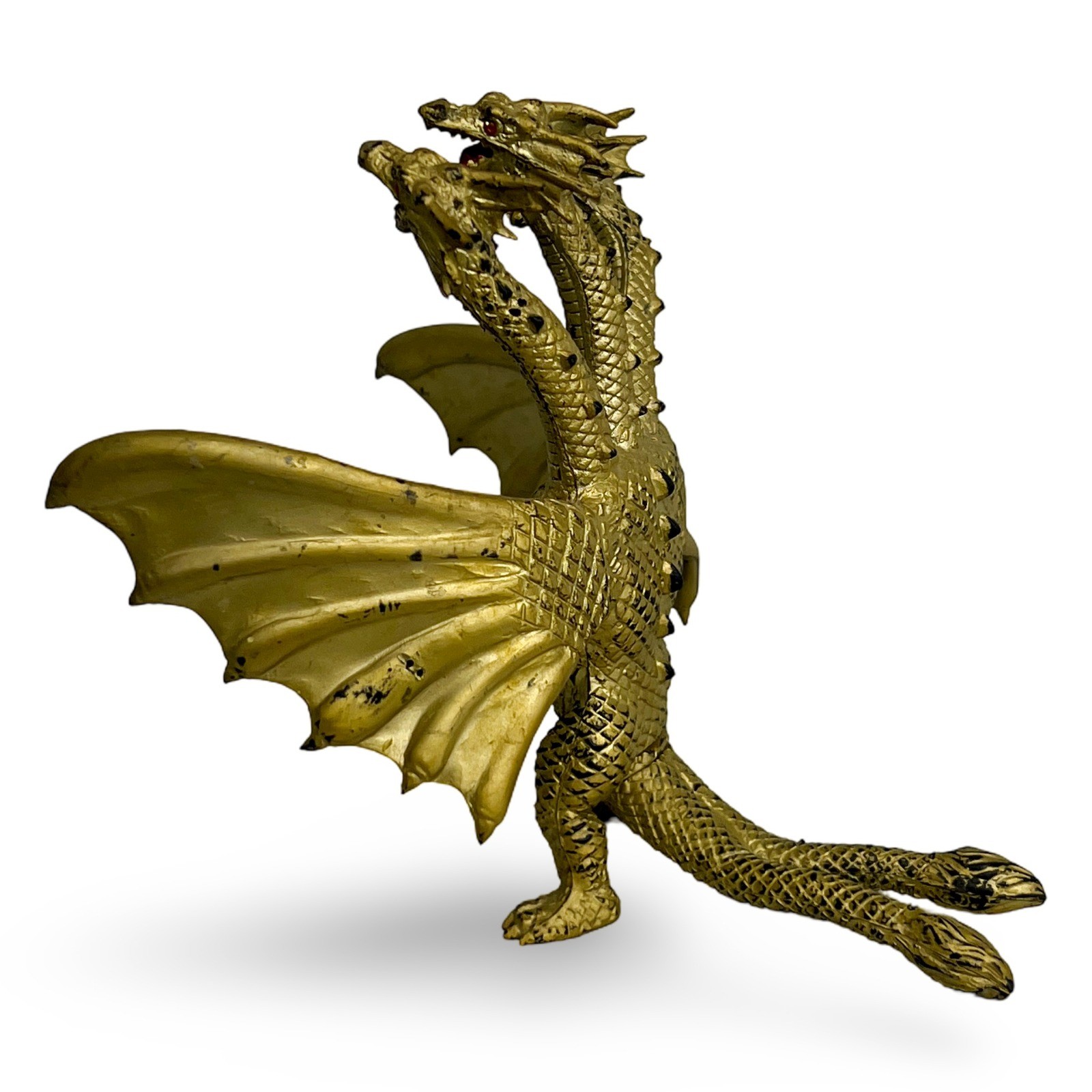 Trendmasters King Ghidorah 1994 Gold Action Figure 4.5 in - Image 5