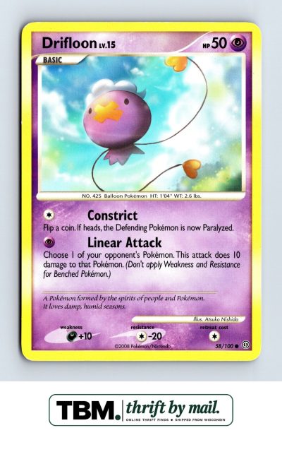 2008 Pokémon Stormfront Drifloon #58/100