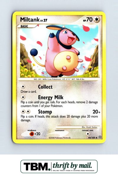 2008 Pokémon Stormfront #44/100 Miltank Uncommon English TCG Raw Card