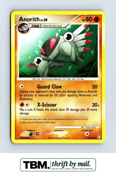 2008 Pokémon Legends Awakened Anorith #46/146 Uncommon