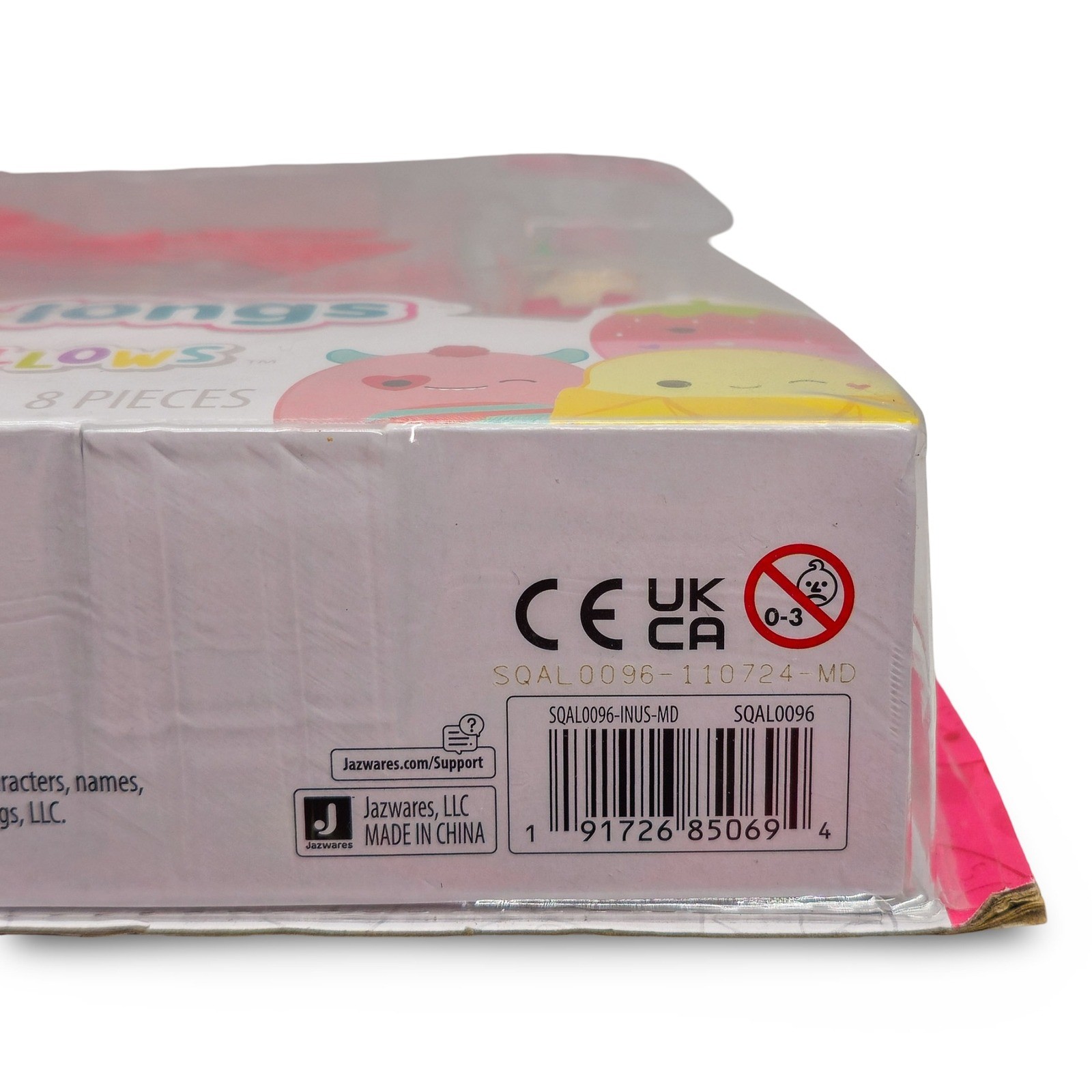 Squishmallows Squish-a-longs Series 2 Mini Figures Set with Red Heart Case, 8 Pieces - Image 4