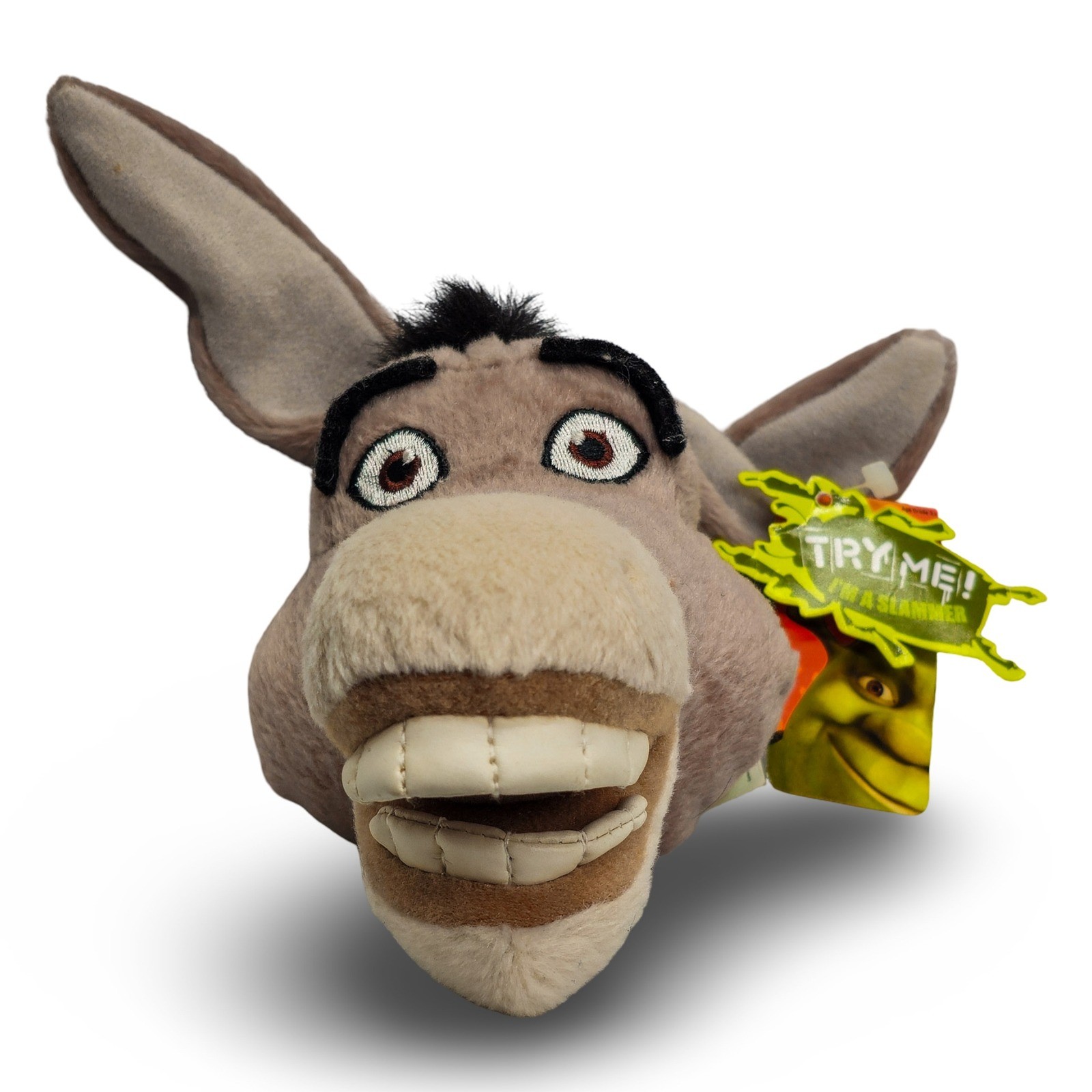 Beverly Hills Teddy Bear Shrek 2 Donkey Slammer Plush, Gray, New 2004 Vintage - Image 2