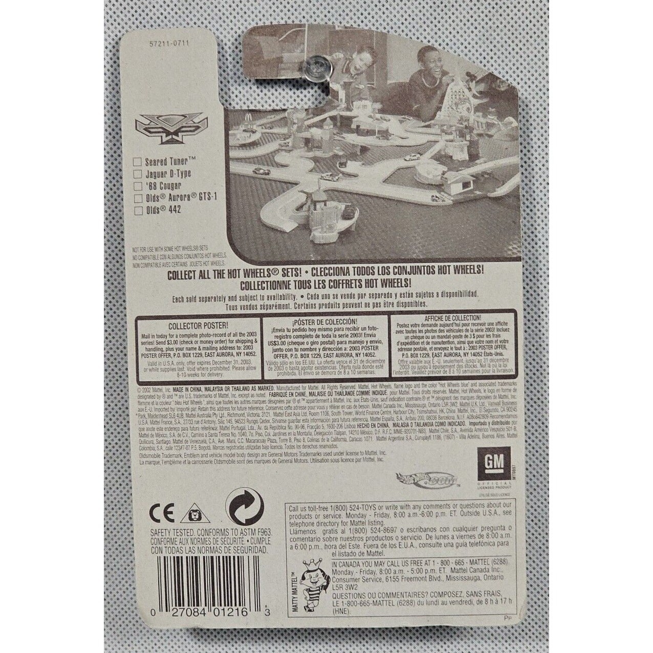 Hot Wheels 2002 Anime Series Olds 442 #074 Diecast Car in Original Blister Pack - Image 2