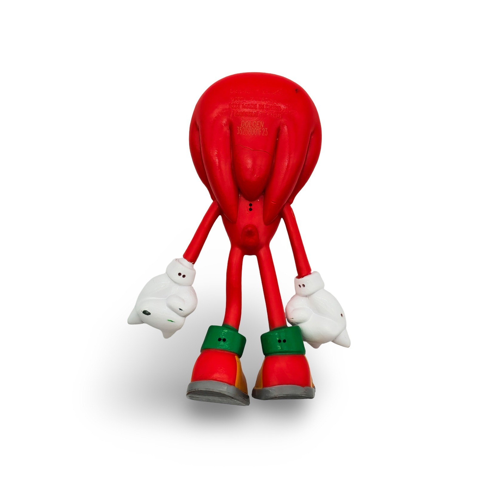 TCG Toys Bend-Ems Knuckles the Echidna 4.75 in Figure, Red, Loose - Image 2