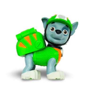 Spin Master PAW Patrol Dino Rescue Rocky 2.5" Action Figure with Green Armor, 2020