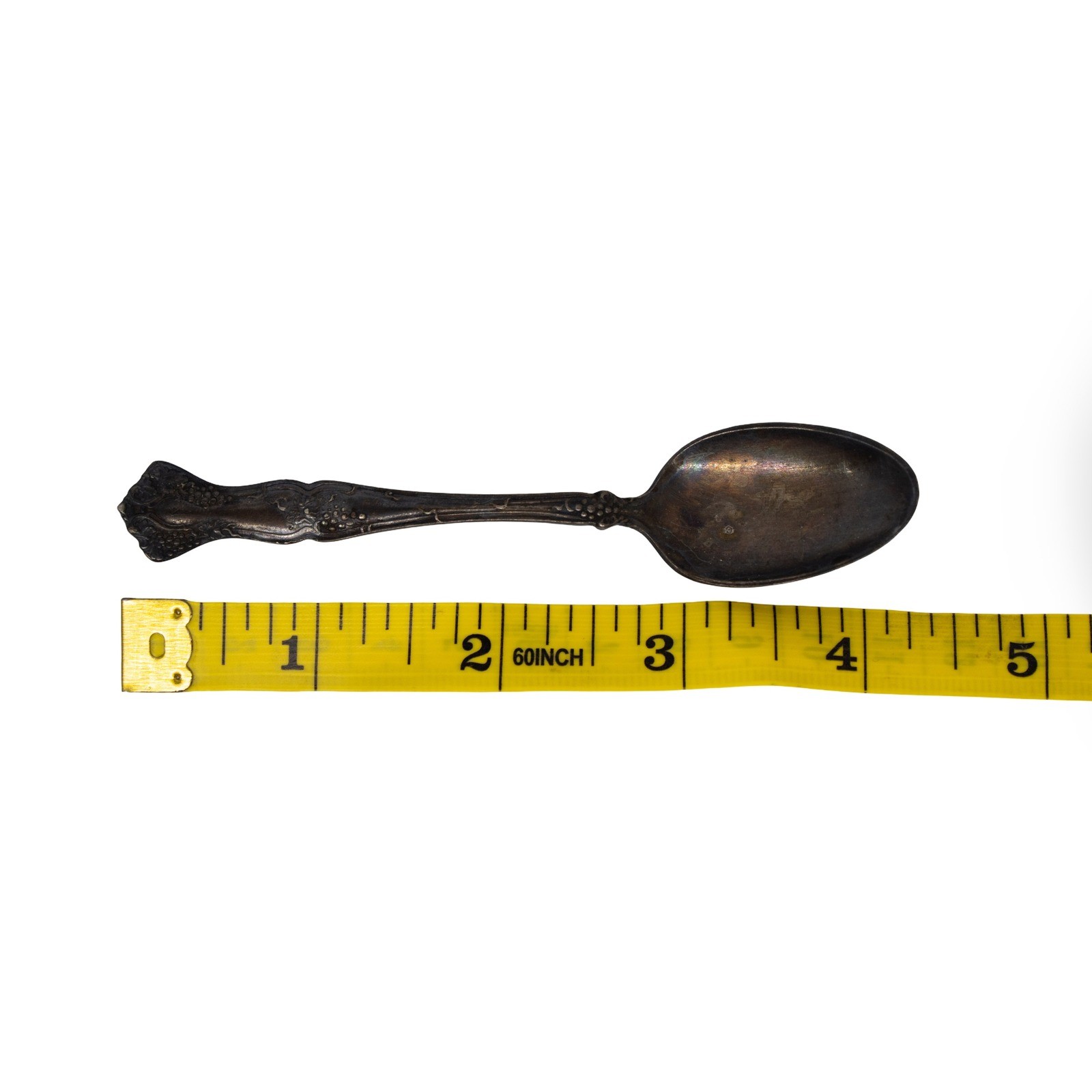Antique 1847 Rogers Bros Old Colony XS Triple Silverplate Teaspoon, 1911 Patina - Image 4