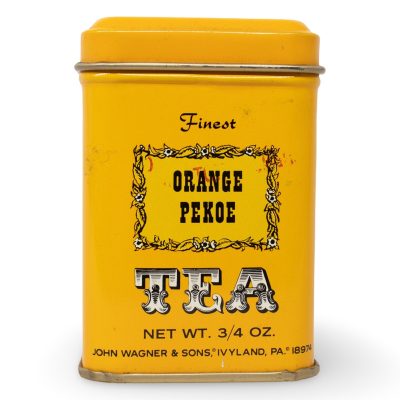 Vintage John Wagner & Sons Orange Pekoe Tea Tin Canister 3/4 oz