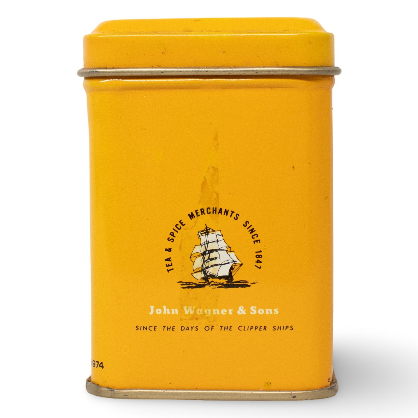 Vintage John Wagner & Sons Orange Pekoe Tea Tin Canister 3/4 oz - Image 2