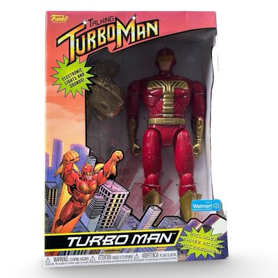 Funko Talking Turbo Man Deluxe Action Figure 13.5" Red, New in Box