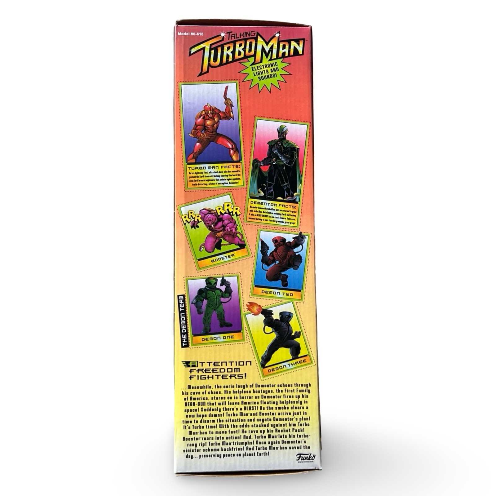 Funko Talking Turbo Man Deluxe Action Figure 13.5" Red, New in Box - Image 2