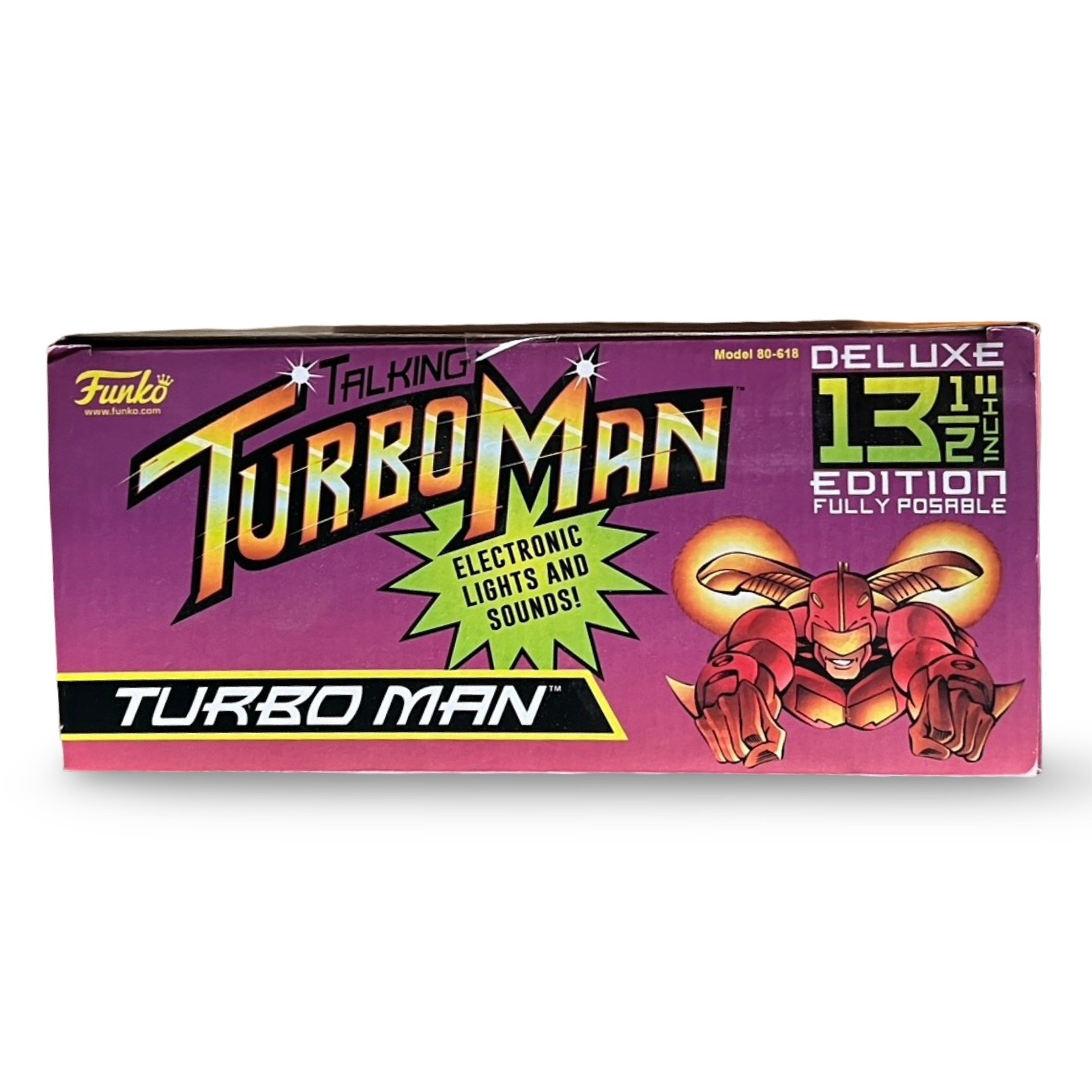 Funko Talking Turbo Man Deluxe Action Figure 13.5" Red, New in Box - Image 5