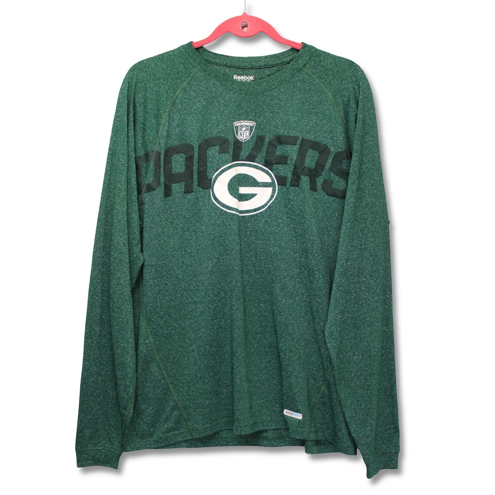 Reebok Green Bay Packers Men's Medium Green Long Sleeve NFL Performance Shirt