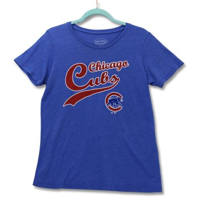 Majestic Threads Chicago Cubs T-Shirt Mens XL Blue MLB Baseball Excellent
