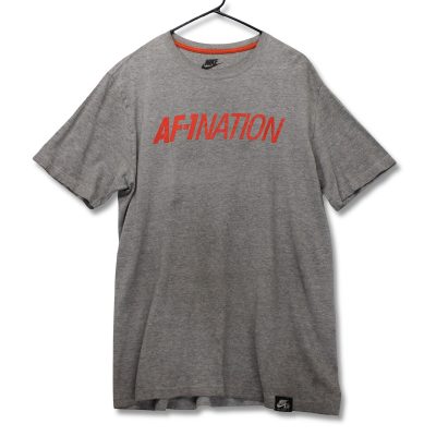 Nike AF1-Nation Graphic T-Shirt Mens Large Gray Fair