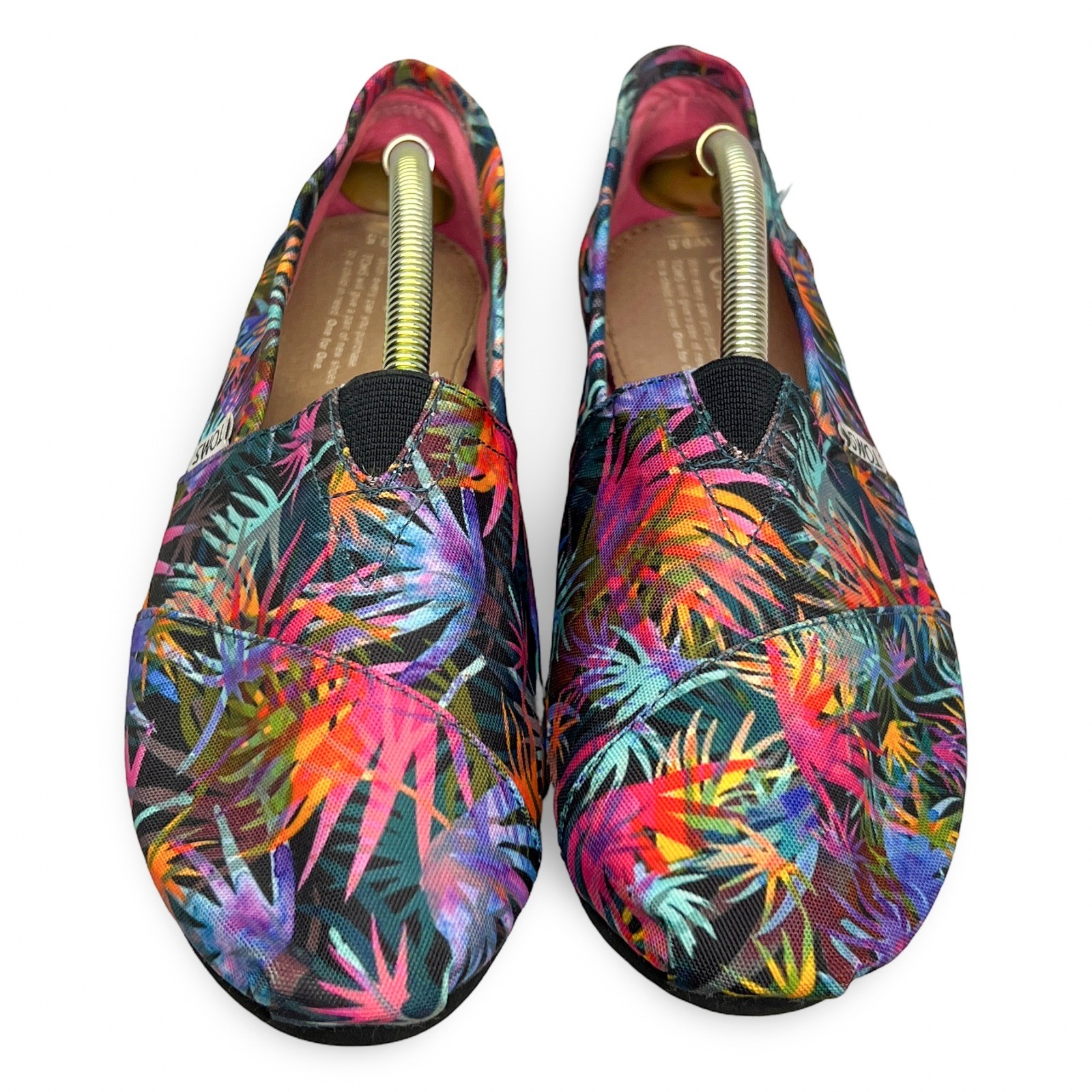 TOMS Alpargata Tropical Palm Leaf Women 9.5 Multicolor Excellent - Image 2