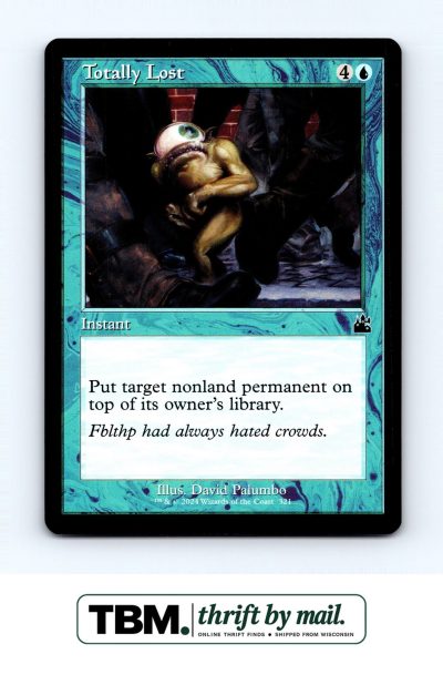 2024 Magic the Gathering Ravnica Remastered #321 Totally Lost (Retro Frame)