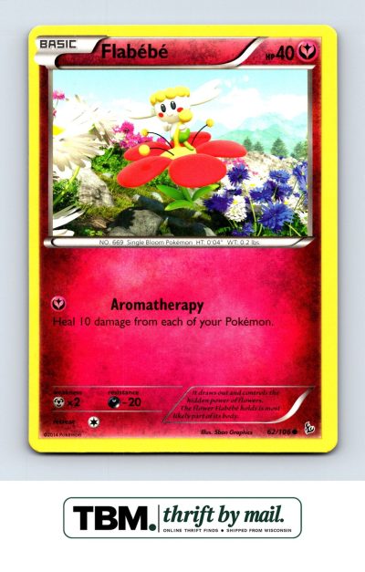 2014 Pokemon XY - Flashfire #62/106 Flabebe (62)