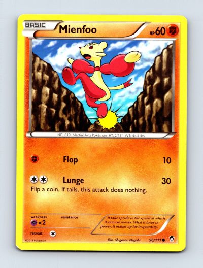 2014 Pokemon XY - Furious Fists #56/111 Mienfoo