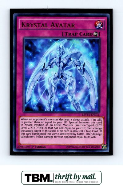 2016 Yugioh #MVP1-EN011 Krystal Avatar Foil