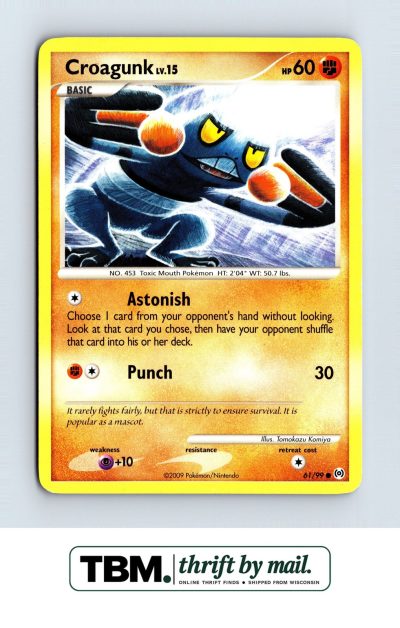2009 Pokemon Arceus #61/99 Croagunk