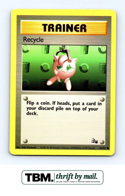1999 Pokemon Fossil #61/62 Recycle