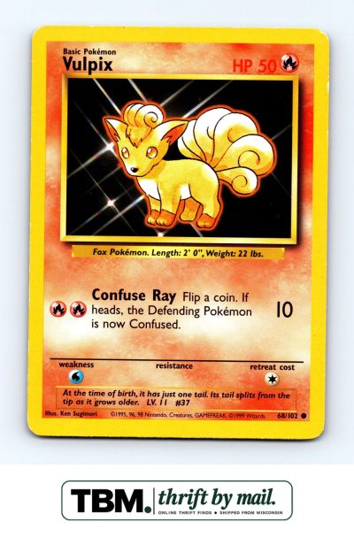 1999 Pokemon Base Set #068/102 Vulpix