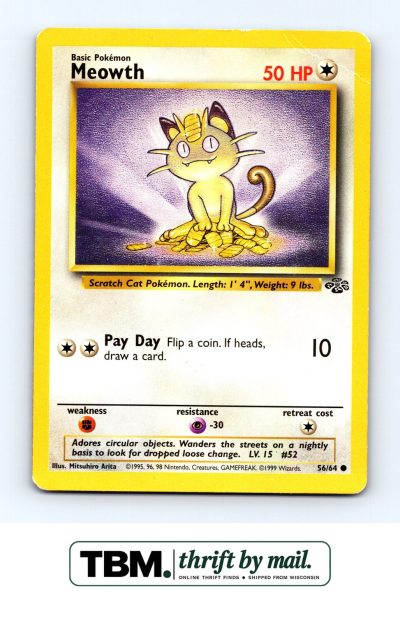 1999 Pokemon Jungle #56/64 Meowth